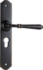 Door Lever Reims Euro Pair Antique Copper H240xW40xP70mm
