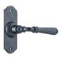 Door Lever Reims Latch Pair Antique Copper H110xW40xP70mm
