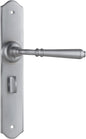 Door Lever Reims Privacy Pair Satin Chrome H240xW40xP70mm