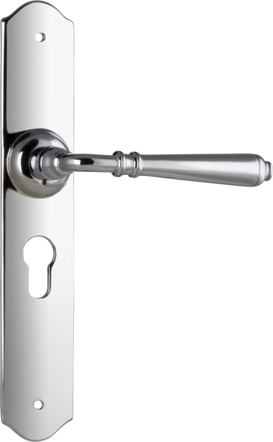 Door Lever Reims Euro Pair Chrome Plated H240xW40xP70mm