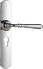 Door Lever Reims Euro Pair Chrome Plated H240xW40xP70mm