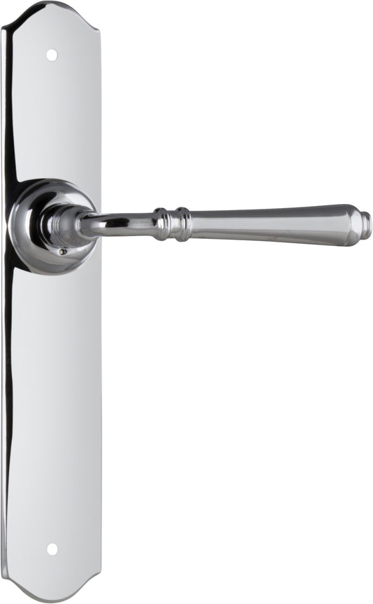 Door Lever Reims Latch Pair Chrome Plated H240xW40xP70mm