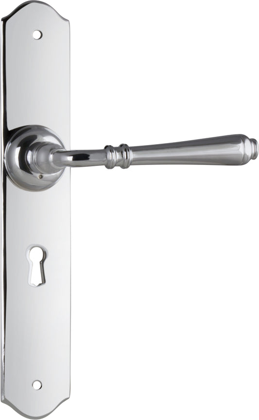 Door Lever Reims Lock Pair Chrome Plated H240xW40xP70mm