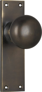 Door Knob Victorian Latch Pair Antique Brass H152xW42xP75mm