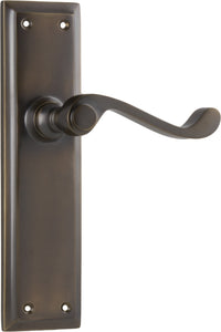 Door Lever Milton Latch Pair Antique Brass H200xW50xP68mm