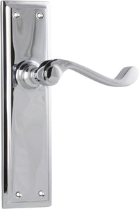 Door Lever Milton Latch Pair Chrome Plated H200xW50xP68mm