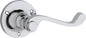 Door Lever Milton Round Rose Pair Chrome Plated D63xP68mm