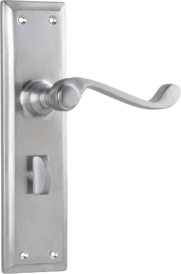 Door Lever Milton Privacy Pair Satin Chrome H200xW50xP68mm