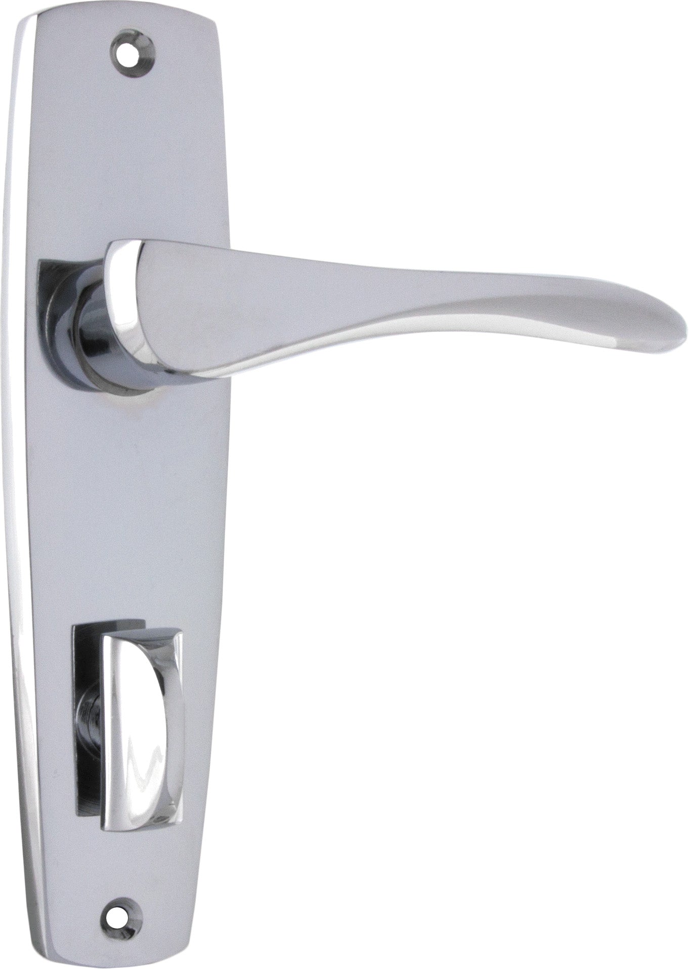 Door Lever Mid Century Privacy Pair Chrome Plated H145xW35xP47mm