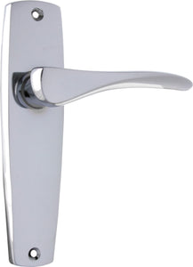 Door Lever Mid Century Latch Pair Chrome Plated H145xW35xP47mm