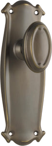 Door Knob Bungalow Latch Pair Antique Brass H197xW68xP60mm