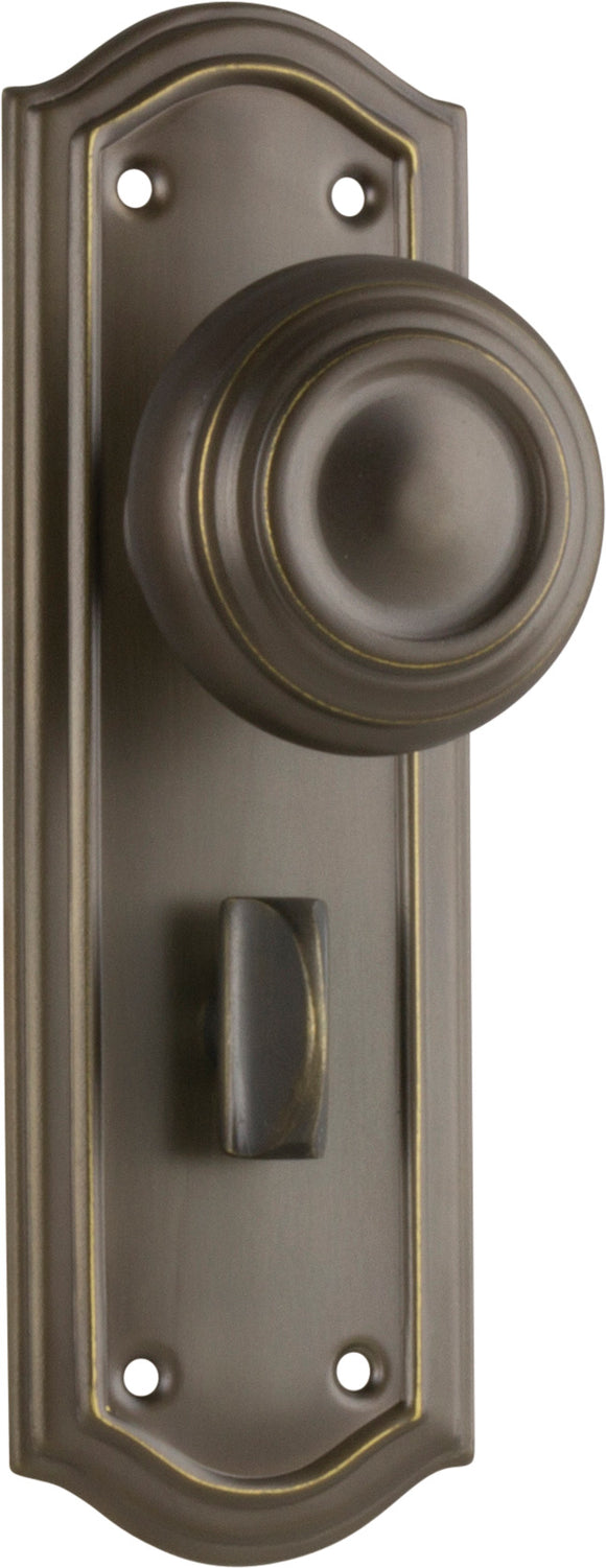 Door Knob Kensington Privacy Pair Antique Brass H175xP57xW58mm