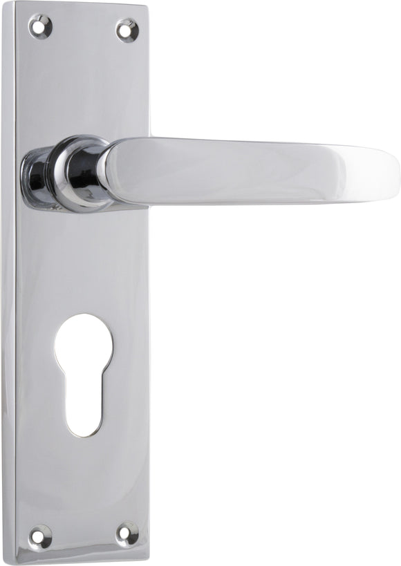 Door Lever Balmoral Euro Pair Chrome Plated H156xW42xP46mm