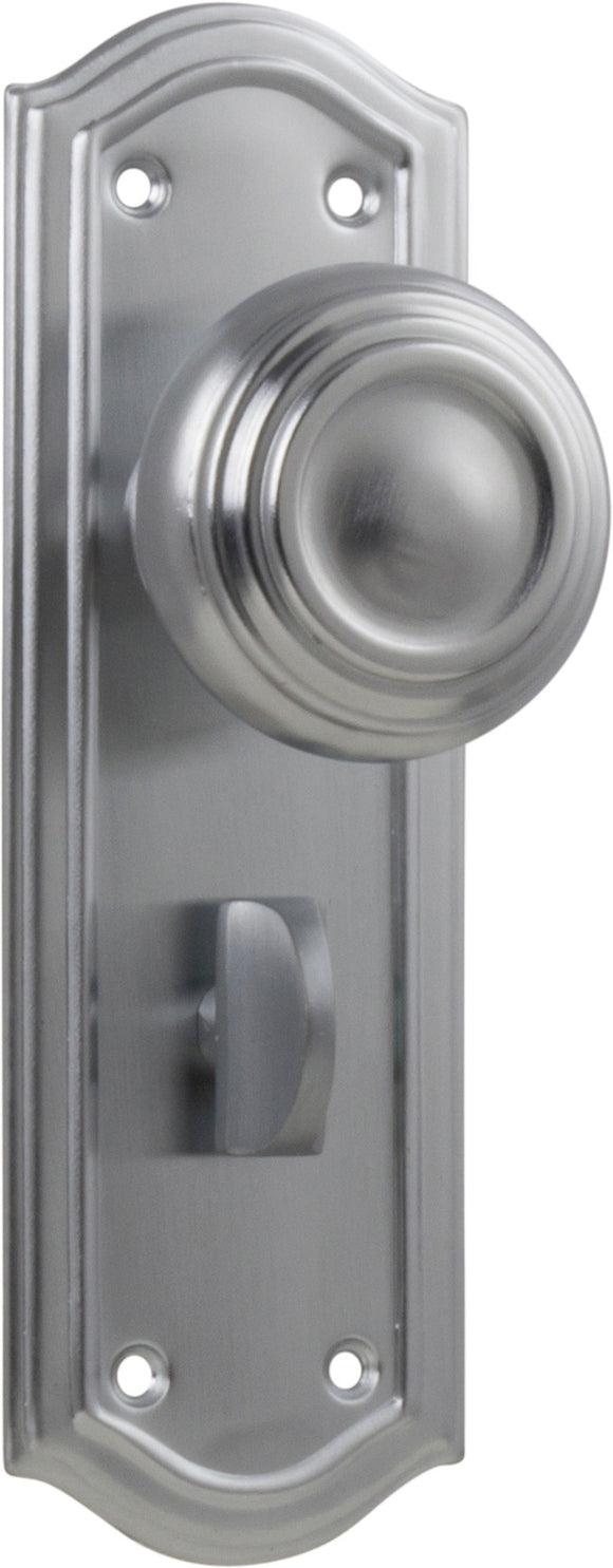 Door Knob Kensington Privacy Pair Satin Chrome H175xP57xW58mm