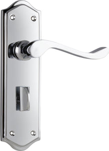 Door Lever Henley Privacy Pair Chrome Plated H180xW50xP58mm