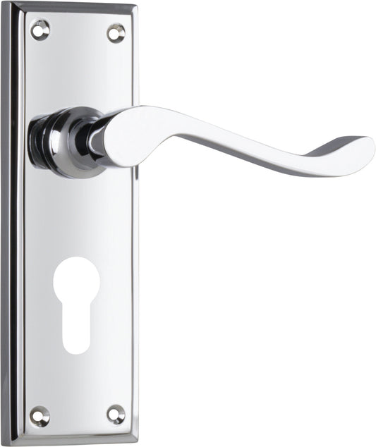 Door Lever Camden Euro Pair Chrome Plated H152xW50xP60mm