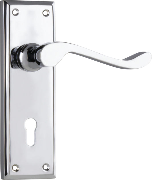 Door Lever Camden Lock Pair Chrome Plated H152xW50xP60mm