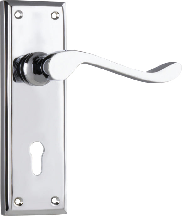 Door Lever Camden Lock Pair Chrome Plated H152xW50xP60mm