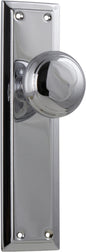 Door Knob Richmond Latch Pair Chrome Plated H200xW50xP62mm