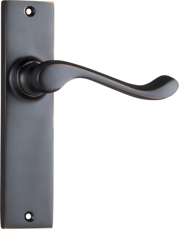 Door Lever Fremantle Latch Pair Antique Copper H150xW35xP50mm