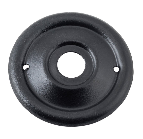 Backplate For Milled Edge Mortice Knob Pair Matt Black D46mm