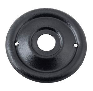 Backplate For Milled Edge Mortice Knob Pair Matt Black D52mm