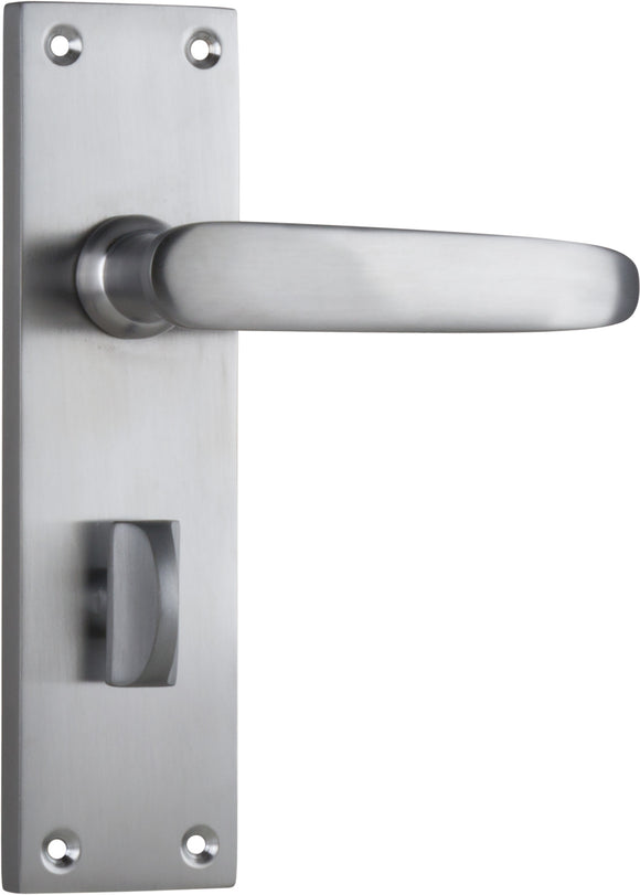 Door Lever Balmoral Privacy Pair Satin Chrome H156xW42xP46mm