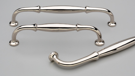 Kethy Dover Handle C to C Brass Polished Nickel Available In 3 Sizes : 128mm ,160mm ,192mm
