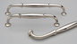 Kethy Dover Handle C to C Brass Polished Nickel Available In 3 Sizes : 128mm ,160mm ,192mm