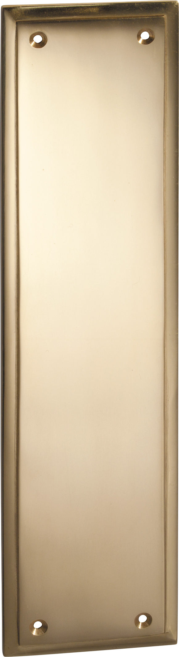 Push Plate Milton Polished Brass H300xW75mm