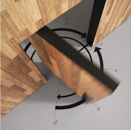 JNF IN.05.214 Hydraulic Pivot set Heavy Duty for Wooden Doors Finish : Stainless Steel