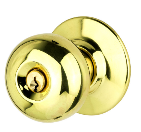 Sylvan Vita Combination Entrance knobset and Dead Bolt Polished Brass & Stainless Steel