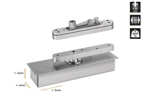 JNF IN.05.500 Pivot for Single or Double Action Doors ( 500kg ) Finish : Stainless Steel