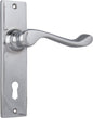 Door Lever Fremantle Lock Pair Chrome Plated H150xW35xP50mm