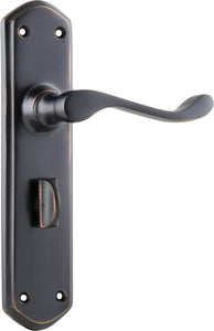 Door Lever Windsor Privacy Pair Antique Copper H200xP60xW45mm