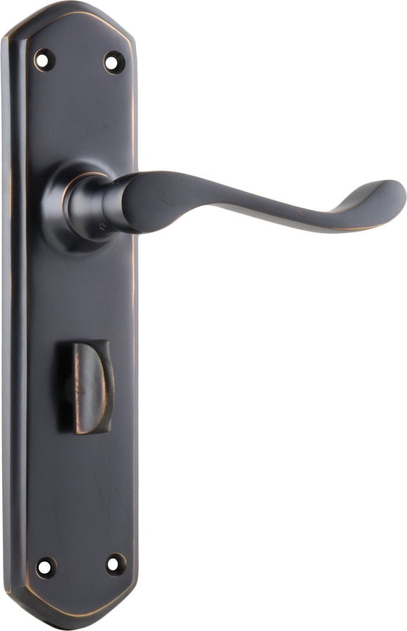 Door Lever Windsor Privacy Pair Antique Copper H200xP60xW45mm