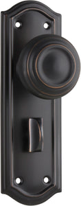 Door Knob Kensington Privacy Pair Antique Copper H175xP57xW58mm