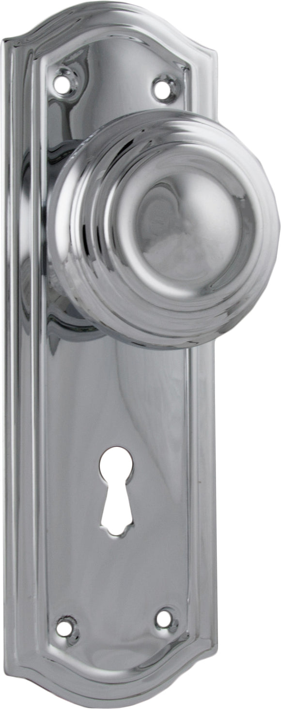 Door Knob Kensington Lock Pair Chrome Plated H175xP57xW58mm