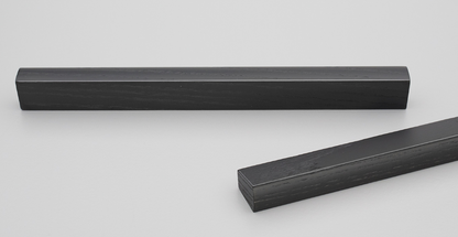 Kethy Trim Timber Flat Bar Handle Black Stain Available In 3 Sizes : 128mm ,160mm ,224mm