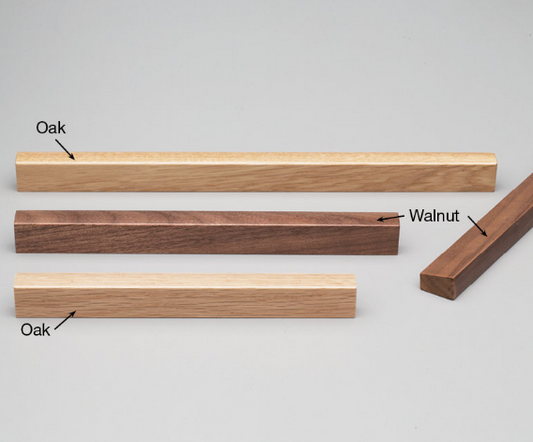 Kethy Trim Timber Flat Bar Handle Walnut Available In 3 Sizes : 128mm ,160mm ,224mm