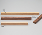 Kethy Trim Timber Flat Bar Handle Walnut Available In 3 Sizes : 128mm ,160mm ,224mm