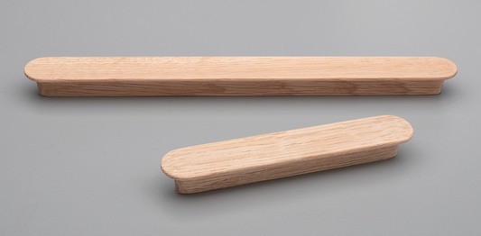 Kethy Ribe Handle 256mm C to C, O/A 284mm Available In 4 Colours : Black Stain ,Oak ,Oak Unfinished ,Walnut