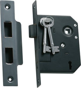Mortice Lock 3 Lever Antique Copper CTC57mm Backset 57mm
