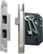 Mortice Lock 3 Lever Rebated Satin Chrome CTC57mm Backset 57mm