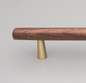 Kethy Tilla Handle 224mm C to C Feet Available In 4 Colours : Black Brass ,Black Copper ,Walnut Brass ,Walnut Copper