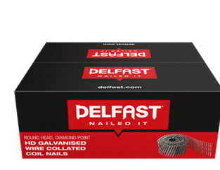 Delfast SmartNail Ring HD Galvanised Jolt head Wire Collated Coil Nails 75 x 3.15 Box 3000