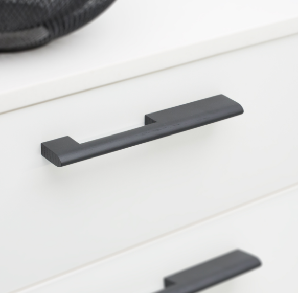 Kethy Astrid Timber D Handle 288mm C to C, O/A 320mm Available In 3 Colours : Black Stain ,Oak ,Walnut