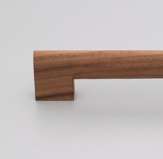 Kethy Astrid Timber D Handle 192mm C to C, O/A 220mm Available In 3 Colours : Black Stain ,Oak ,Walnut