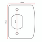 Sylvan Striker Plate for Key and Knob Polished Brass &, Stainless steel
