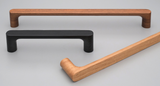 Kethy Pinta Timber D Handle 192mm C to C, O/A 208mm Available In 4 Colours : Walnut ,Black Stain ,Oak ,Oak Raw